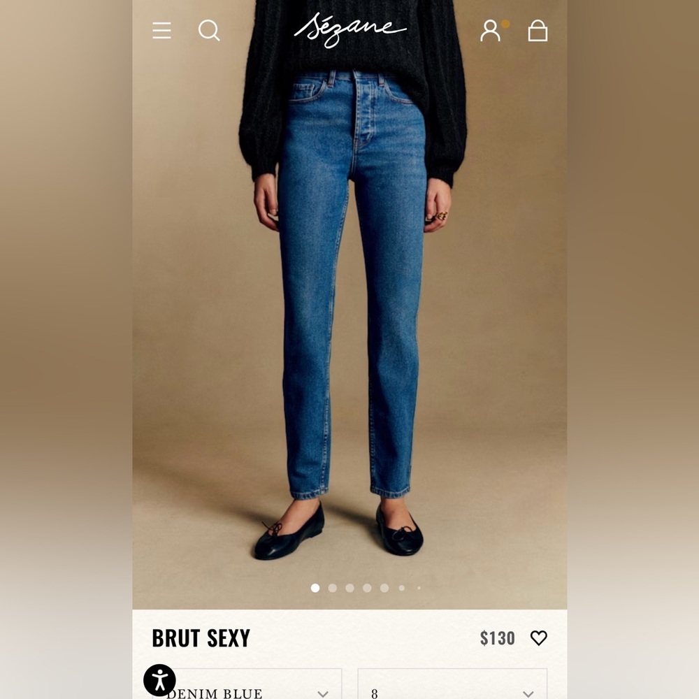 Classic High-Rise Straight Jeans in Medium Blue